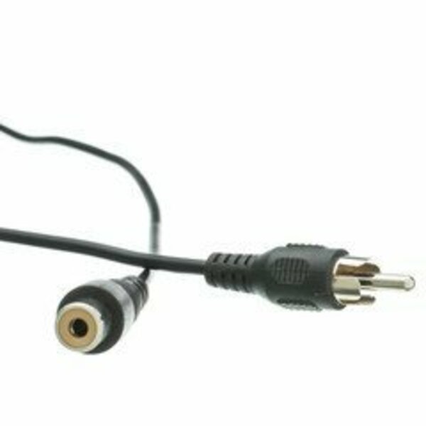 Swe-Tech 3C RCA Audio / Video Extension Cable, RCA Male to RCA Female, 6 foot FWT10R1-01206